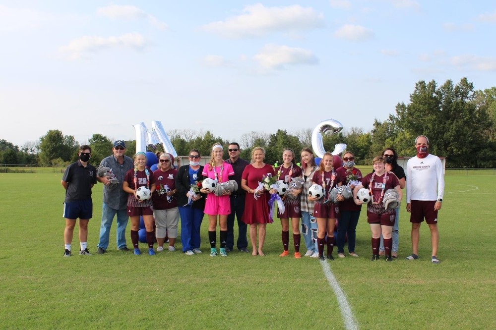 Girls Soccer Team Wins on Senior Night