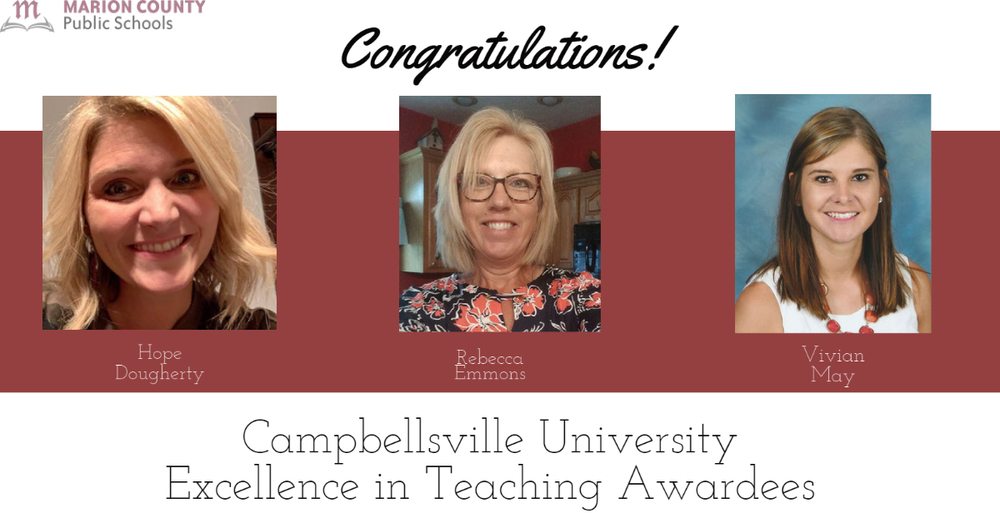 Dougherty, Emmons, and May receive CU Excellence in Teaching recognitions