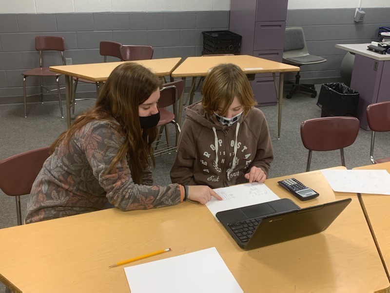 MCHS students serving as tutors for Knight Academy students