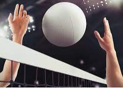 Volleyball at the net