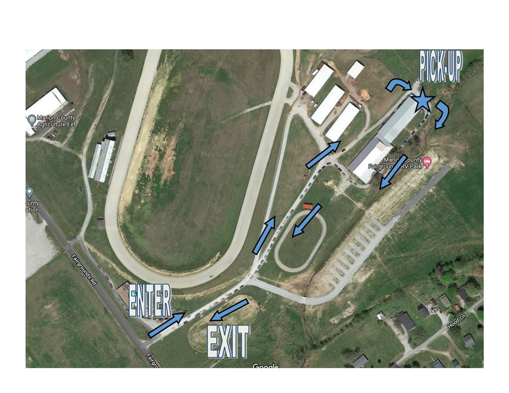 fairgrounds feeding site map