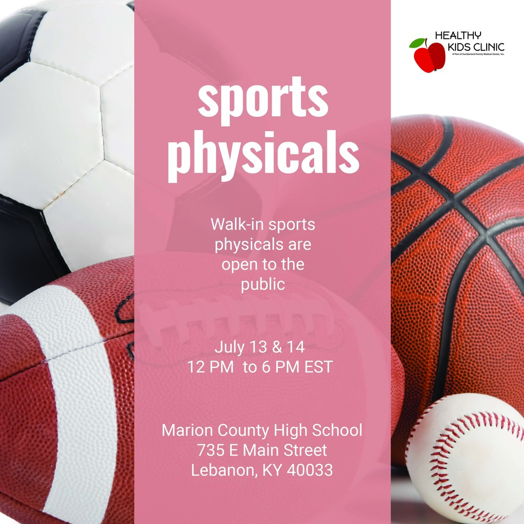 sports physicals flyer