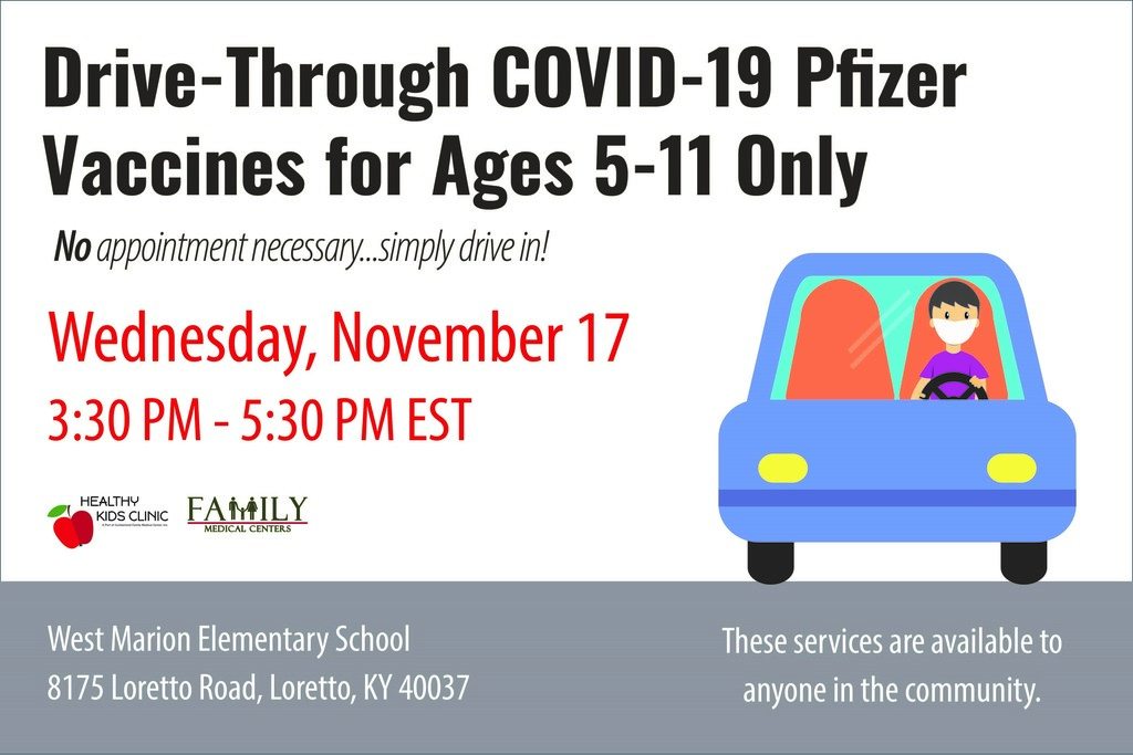 drive through vaccine clinic
