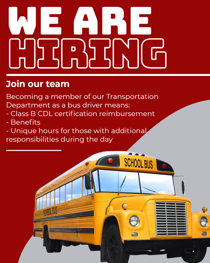 School bus employment ad